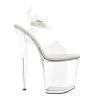 Ellie Shoes 8 HEEL CLEAR SANDAL
