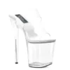 Ellie Shoes 8 Heel Clear Mule W Strap