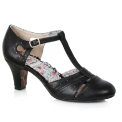 Ellie Shoes Spectator Heel With T-Strap