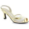 Ellie Shoes Clear Peep Toe Sling Back