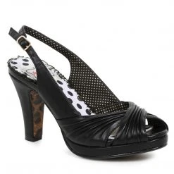 Ellie Shoes 4 Ruched Peep Toe Sling Back