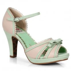 Ellie Shoes 4 Two Toned Peep Toe Sandal With Bow