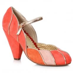 Ellie Shoes 4 Suede Closed Toe Maryjane With Piping Details