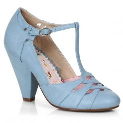 Ellie Shoes 4 T-STRAP PUMP WITH CUT OUTS