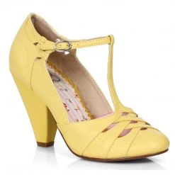 Ellie Shoes 4 T-STRAP PUMP WITH CUT OUTS