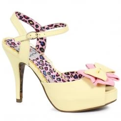 Ellie Shoes 4 Peep Toe Boe Detail Pump