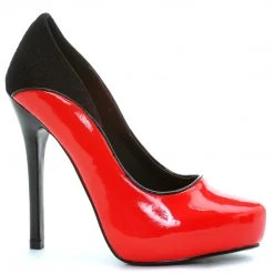 Ellie Shoes 5 Heel Close Toe Pump With Lace Backing