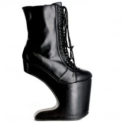 Ellie Shoes 5.5 Heel Platform Bootie With Laces