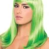 Be Wicked Rave Accessories Hollywood Wig Green