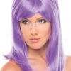 Be Wicked Rave Accessories Hollywood Wig Lavender
