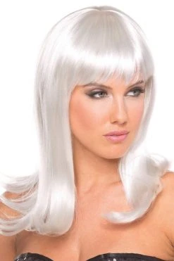 Be Wicked Hollywood Wig White Rave Accessories