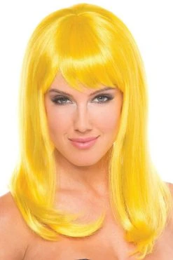 Be Wicked Hollywood Wig Yellow Rave Accessories
