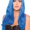 Be Wicked Rave Accessories Burlesque Wig Dark Blue