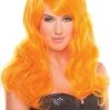 Be Wicked Burlesque Wig Orange Rave Accessories