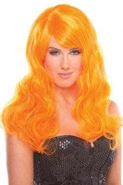 Be Wicked Burlesque Wig Orange Rave Accessories