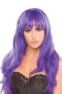 Be Wicked Rave Accessories Burlesque Wig Purple