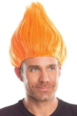 Be Wicked ACCESORIES Troll Wig Unisex Orange