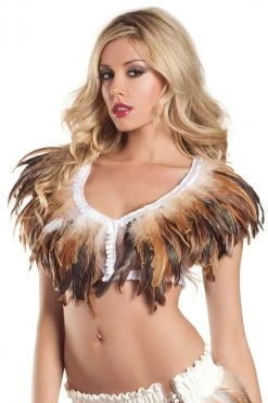 Be Wicked CLOTHING Turkey Exotic Feathers Top