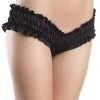 Be Wicked Mini Ruffled Shorts Black CLOTHING