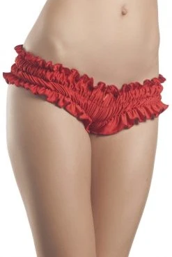 Be Wicked Mini Ruffled Shorts Red CLOTHING