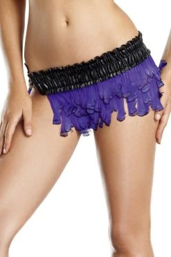 Be Wicked Feather Ruffled Skirt