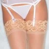 Be Wicked LINGERIE Lace Garter Belt White