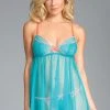 Be Wicked Sensual Affection Babydoll Light Blue LINGERIE