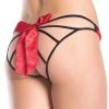 Be Wicked LINGERIE Satin Bow With Caged Back Panty
