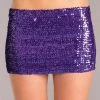 Be Wicked Sequin Skirt Purple