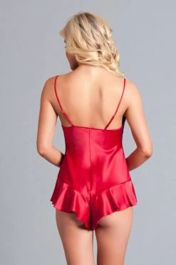 Be Wicked SLEEPWEAR Martina Romper Red