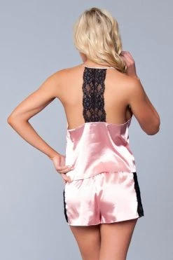Be Wicked Jasmina Satin Cami & Short Set Candy Pink 7 Be Wicked Jasmina Satin Cami & Short Set Candy Pink