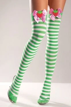 Be Wicked Strawberry Shortcake Thigh Highs Hosiery