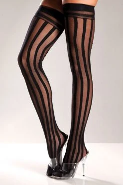 Be Wicked Hosiery Burlesque Thigh Highs