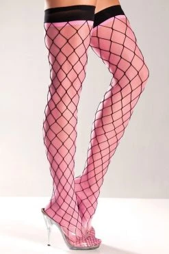 Be Wicked Pretty Pink Thigh Highs Hosiery