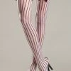 Be Wicked Stripes And Satin Thigh Highs
