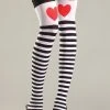 Be Wicked Queen Of Hearts Thigh Highs
