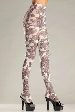 Be Wicked Floral Galore Pantyhose