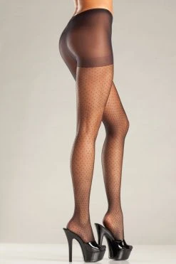 Be Wicked Dot My I's Pantyhose Hosiery