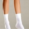Be Wicked White Nylon Ankle Socks
