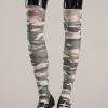 Be Wicked Hosiery Camo Thigh Highs