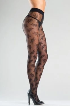 Be Wicked Floral Feels Pantyhose Hosiery