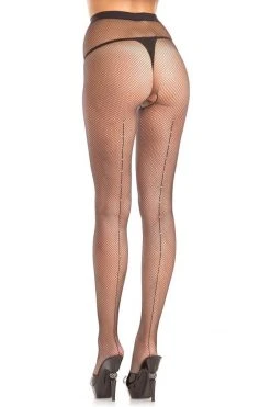 Be Wicked Diamond Backseam Fishnet Pantyhose Hosiery