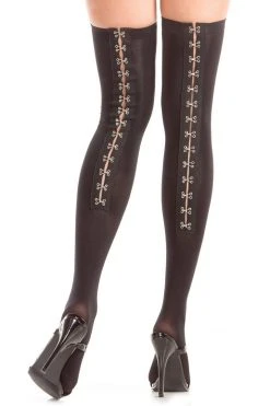 Be Wicked Hook And Eye Backseam Thigh Highs