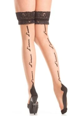 Be Wicked L'Amour Thigh Highs Hosiery