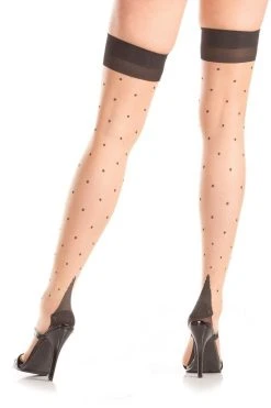 Be Wicked Polka Dot Thigh Highs