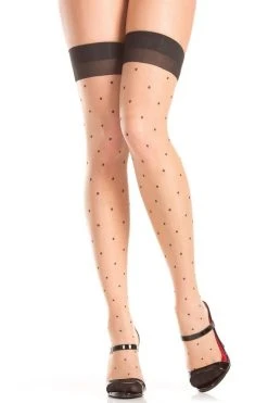 Be Wicked Polka Dot Thigh Highs