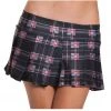 Be Wicked CLOTHING School Girl Skirt Black Plaid