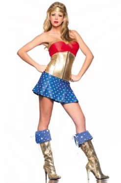 Be Wicked Golden Superhero Costume COSTUMES
