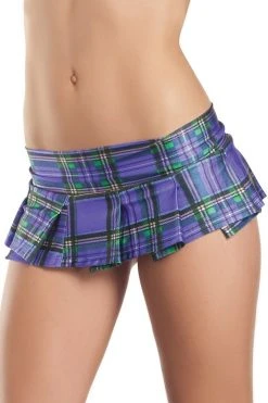 Be Wicked Plaid Mini Skirt