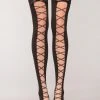Be Wicked Hosiery Tied Up Thigh Highs 1 Be Wicked Hosiery Tied Up Thigh Highs